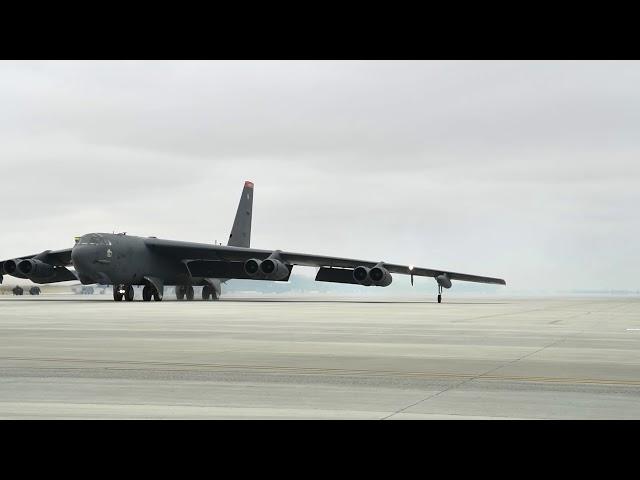 B-52H Stratofortress take off from Minot Air Force Base