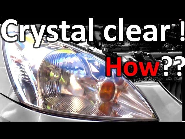 How to Restore Headlights crystal clear