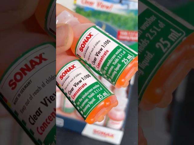 SONAX 極濃縮雨刷精 - 中性環保配方 不傷隔熱紙、車漆、膠條 / 濃縮配比一次一瓶不占空間  #sonax #automobile #雨刷精 #雨刷水