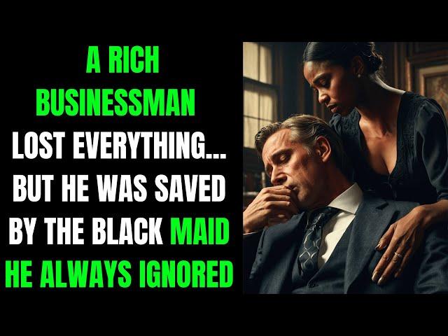 A RICH BUSINESSMAN LOST EVERYTHING... BUT HE WAS SAVED BY THE BLACK MAID HE ALWAYS IGNORED