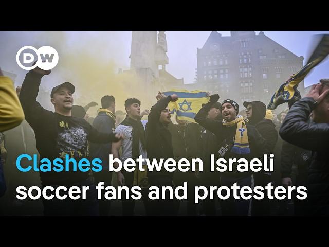 Israeli officials condemn clashes between Israeli soccer fans and protesters as 'antisemitic'