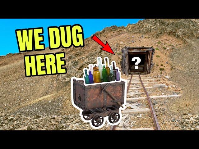 Digging a 120 Year Old Mining Town Dump for Antique Bottles #treasure #bottledigging  #history