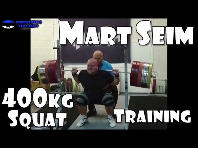 Mart Seim | 400kg Squat - no belt | Olympic Weightlifting Training | Motivation