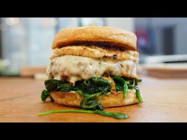 Delicious and Easy Pork Breakfast Sandwich | SAM THE COOKING GUY