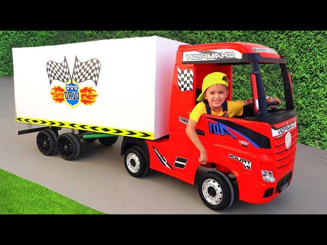 Nikita ride on toy truck play delivery service