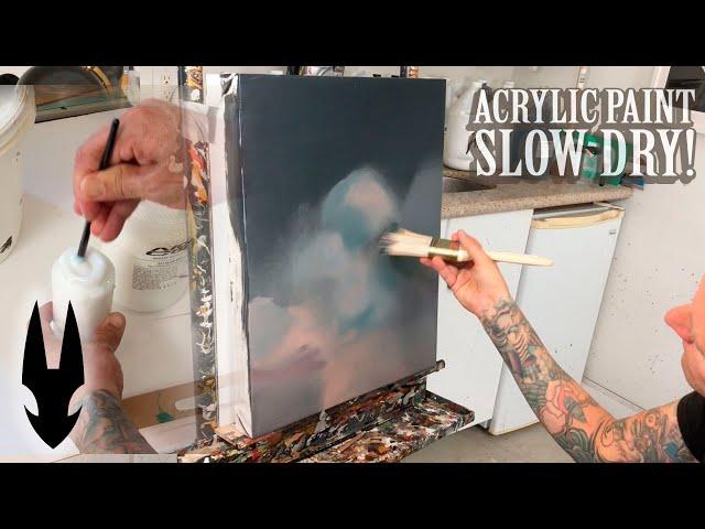 Painting demonstration​ on slowing the dry time of your paints