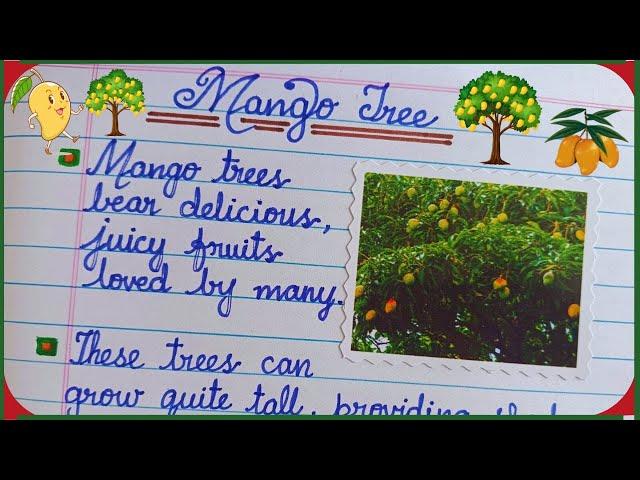 5 Lines Essay on Mango Tree | Short Essay on Mango Tree in English | Few Lines Essay on Mango Tree