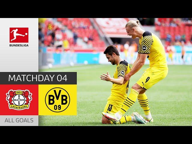 Haaland Brace brings BVB Comeback |  Leverkusen - Dortmund 3-4 | All Goals | MD 4 – Bundesliga 21/22