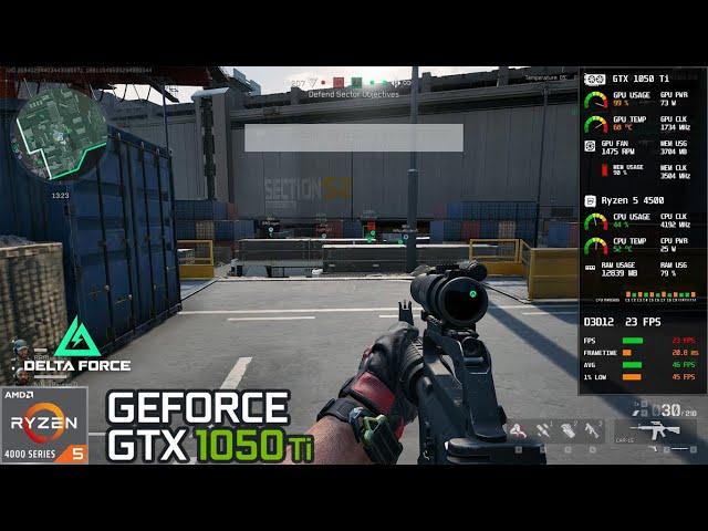 Delta Force | GTX 1050 Ti + Ryzen 5 4500