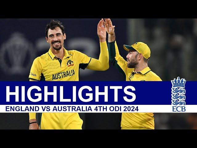 ENGLAND VS AUSTRALIA 4TH ODI 2024 MATCH HIGHLIGHTS | ENG VS AUS