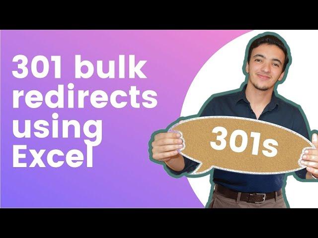 301 bulk redirects using Excel