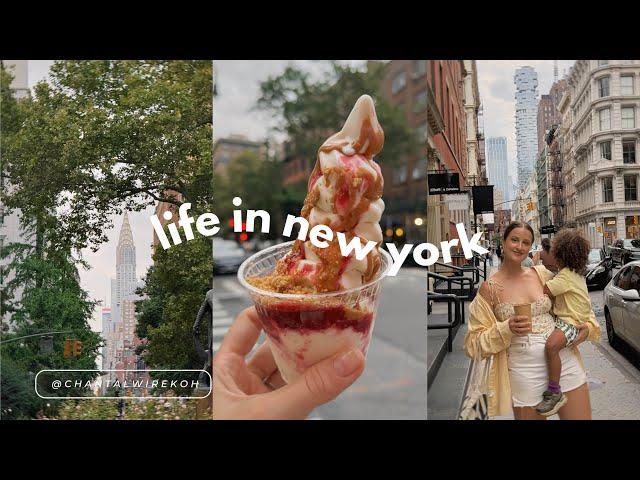 nyc vlog | evening in soho, everyday makeup routine & trip to saratoga springs