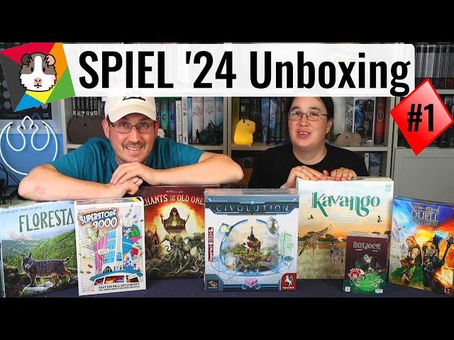 SPIEL '24 Neuheiten Unboxing - Civolution, Duell um Mittelerde, Chants for the old ones, Floresta