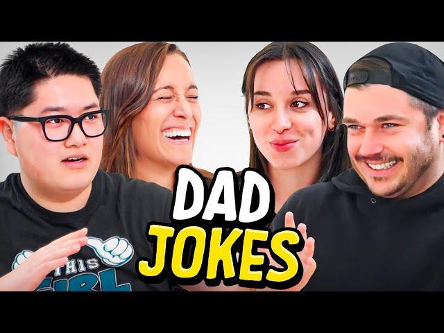 Dad Jokes | Don't laugh Challenge | Alan x Sam vs Abby x Matt | Raise Your Spirits