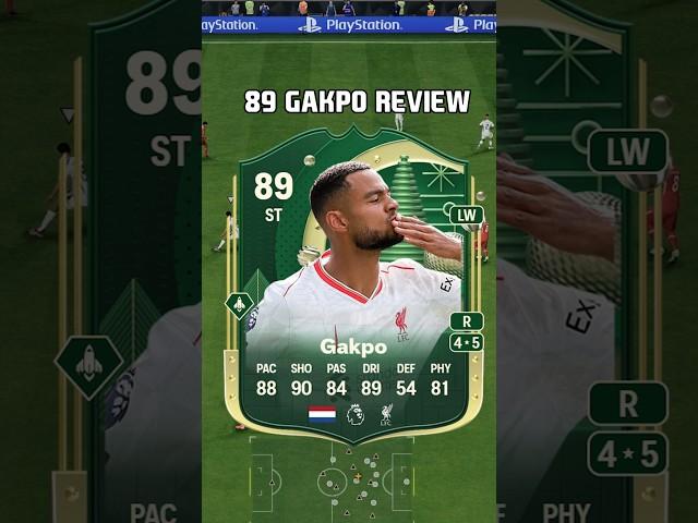 89 Gakpo Review in EA FC 25 #shorts #short #fc25 #eafc25 #fifa #winterwildcards #gakpo #liverpool