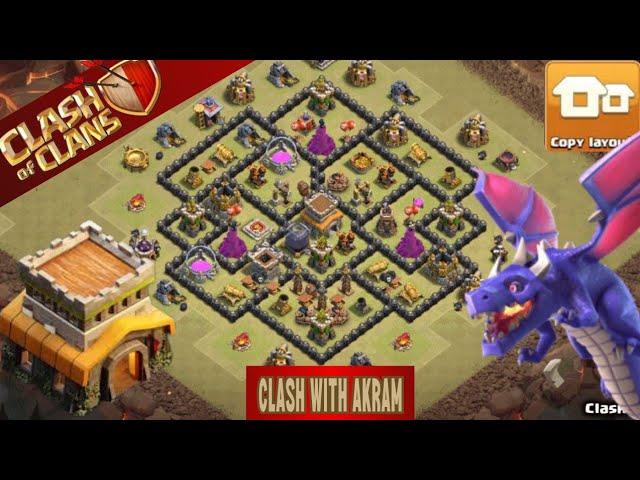 CLASH OF CLANS TH8 WAR BASE COPY LINK || TH8 WAR BASE ANTI EVERYTHING || TH8 WAR BASE BEST DEFENSE