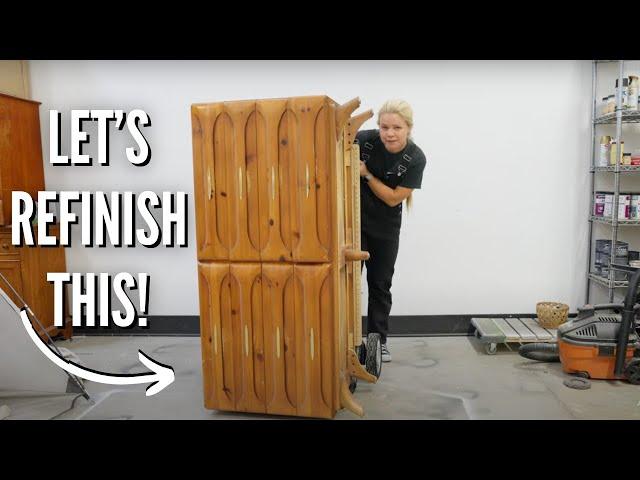 SCULPTED PINE DRESSER RESTORATION