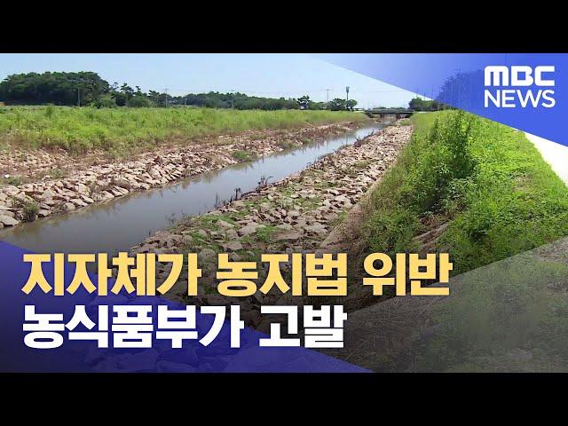 생태하천 복원사업 하면서 지자체가 농지법 위반 (2023.08.09/뉴스데스크/목포MBC)