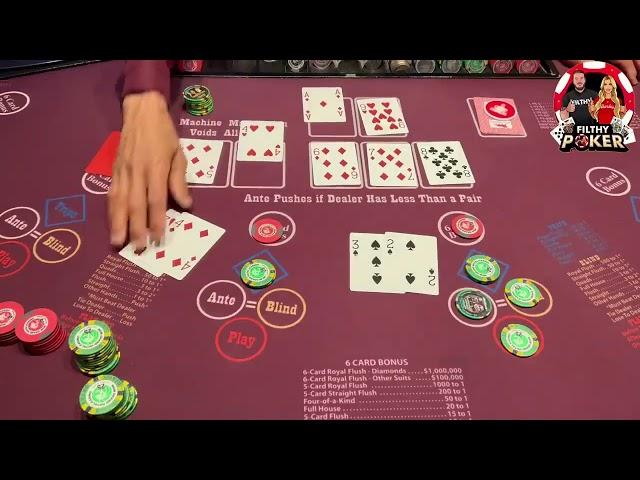 1ST HAND FLUSH AGAIN! ULTIMATE TEXAS HOLDEM!