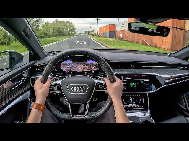 2024 Audi RS7 Performance - POV Test Drive (Binaural Audio)