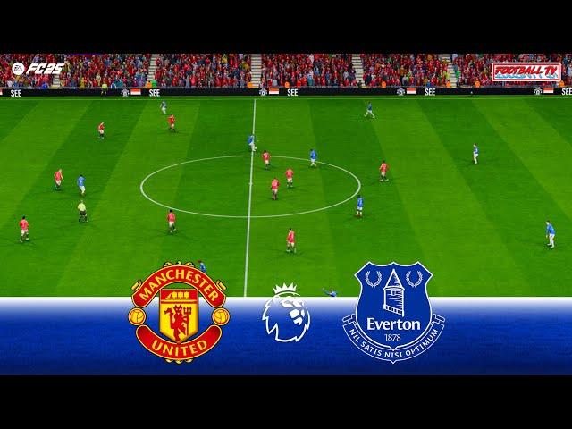 Manchester United vs Everton - Premier League 24/25 | Full Match All Goals | FC 25 Gameplay PC