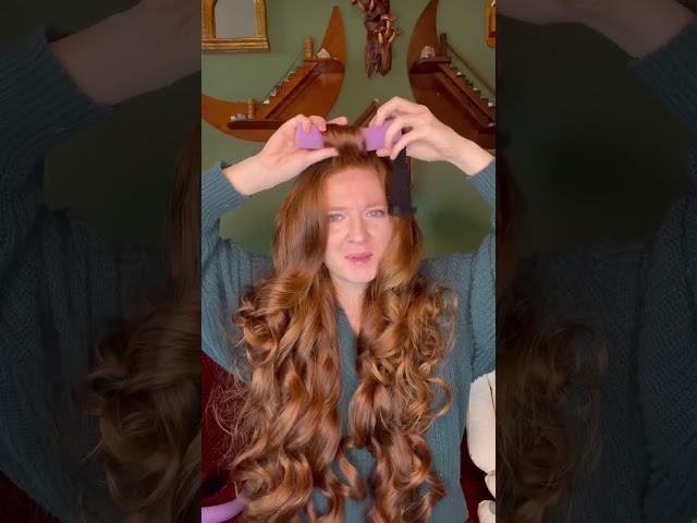 Heatless curls with my fav Cozy Curlers!! #curls #hairhacks