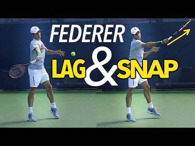 Federer LAG & SNAP Forehand Lesson (slow motion)