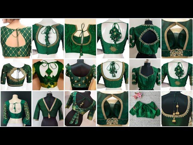 New Green Colour Blouse Designs New Model/Green Blouse Back Neck Designs/Blouse ki Design/Blouse