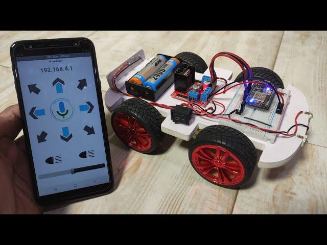 How To Build a WiFi Based Robot with Android Application Control | Android App with MIT App Inventor