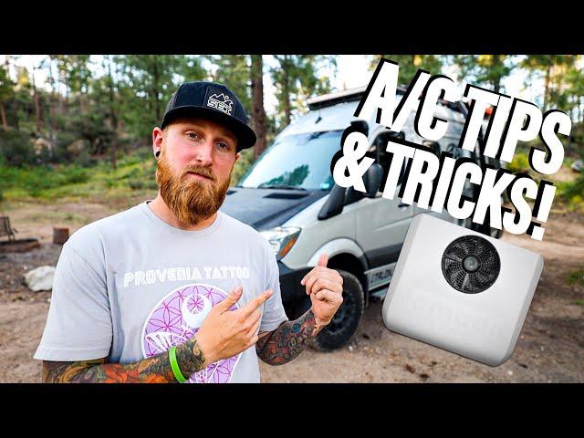 How to stay cool during #VANLIFE! | Air Conditioner Tips & Tricks