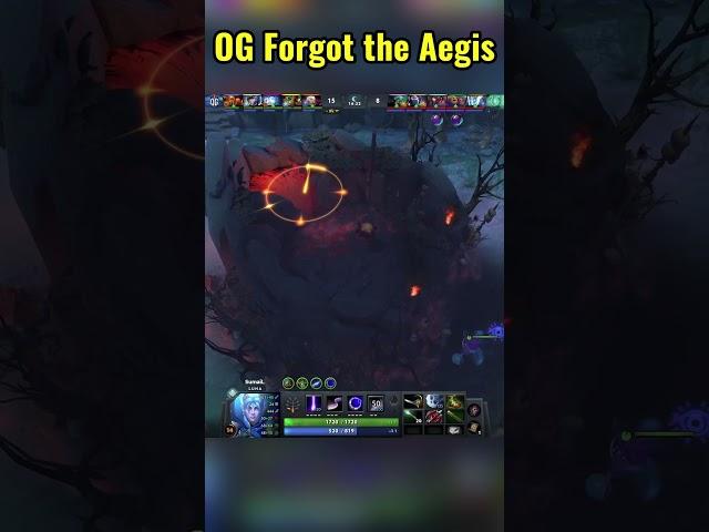 OG Forgot the aegis #dota2 #shorts#rtz