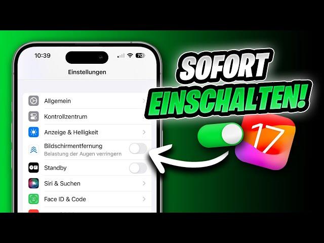 Diese iOS 17 Einstellungen SOFORT aktivieren! 