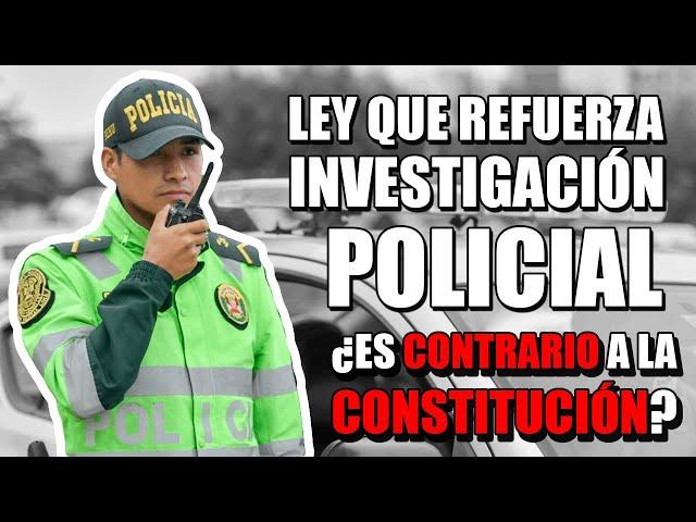 ¡Alerta! Ley 32130 que le da poder a la Policía para investigar delitos podría ser inconstitucional