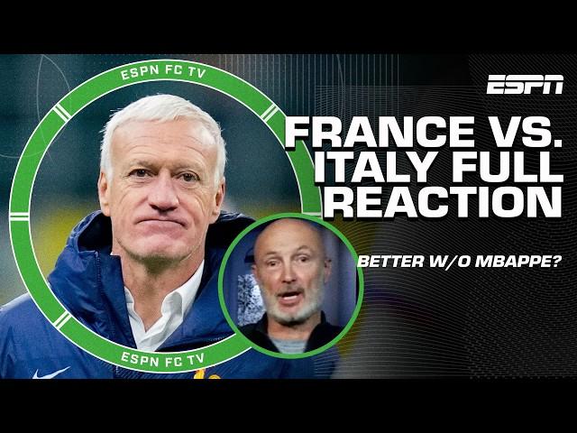 France vs. Italy FULL REACTION  Will this AFFECT Kylian Mbappe's FUTURE?  | ESPN FC