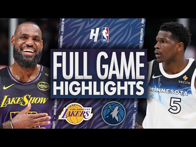 Los Angeles Lakers vs Minnesota Timberwolves - Full Game Highlights | December 2, 2024-25 NBA Season