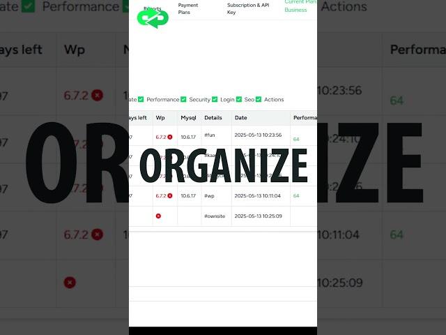 WPLifeCycle - Website Management tool