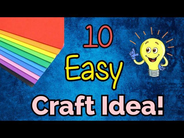 10 EASY CRAFT IDEAS | School Craft Idea/ DIY Craft/ School hacks/ Origami craft/nano tape craft idea