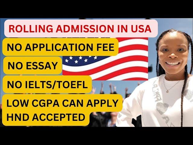 2 Universities in USA with NO APPLICATION FEE + Automatic Scholarships