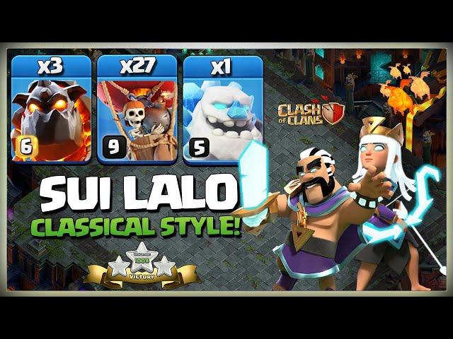 Th13 Sui Lalo Attack Strategy | Sui Hero | Th13 LavaLoon Attack | Best Town Hall 13 Strategy In Coc