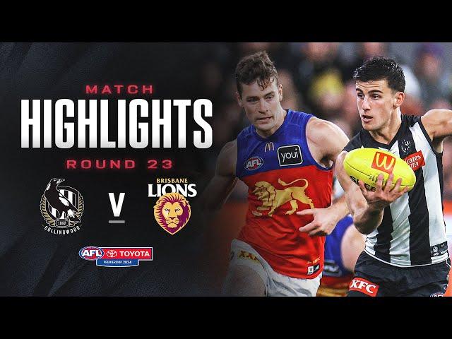 Collingwood v Brisbane Lions Highlights | Round 23, 2024 | AFL