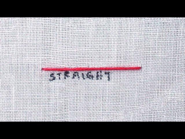How to do a Straight Stitch