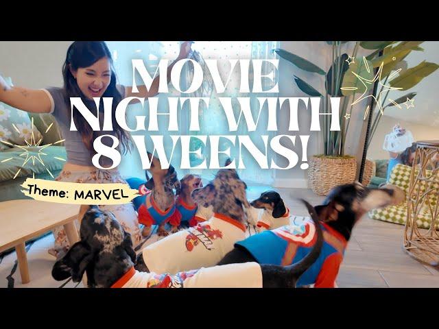 MOVIE NIGHT WITH 8 WEENS!