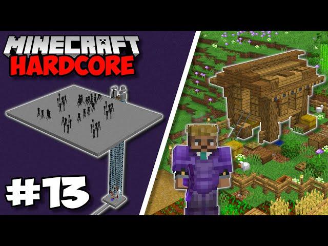 Building An Enderman XP Farm & Chicken Coop! - Minecraft 1.18 Hardcore (#13)