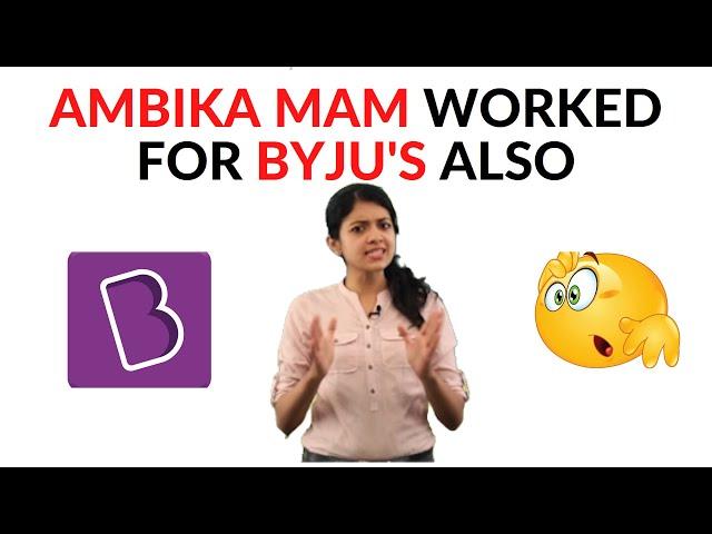 Ambika Mam Also Worked In Byju's I Vedantu I Vedantu Ke Vedans OP I