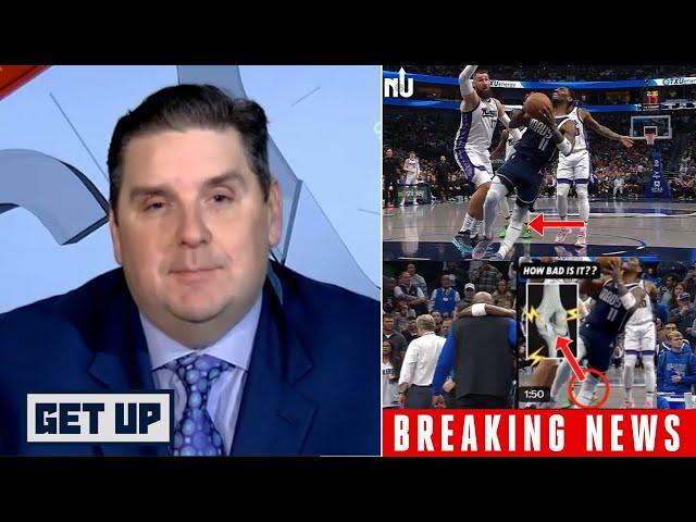 GET UP | "Absolute chills" - Brian UPDATES Kyrie Irving's injury in Mavericks' blowout loss to Kings