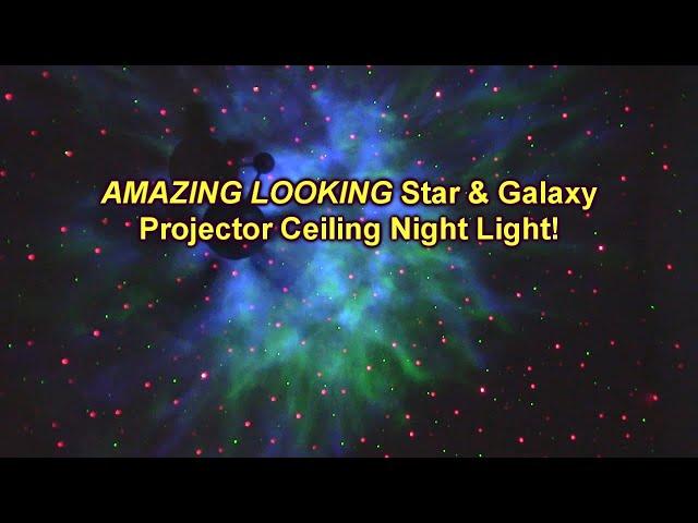 AMAZING Galaxy Star Projector With Nebula Clouds LOFTEK  Remote Control and Rechargeable REVIEW