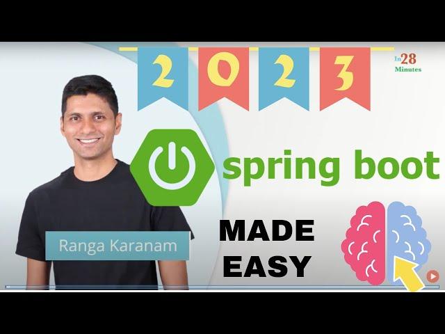 Spring Boot: A Tutorial for Beginners | in28minutes | Ranga Karanam