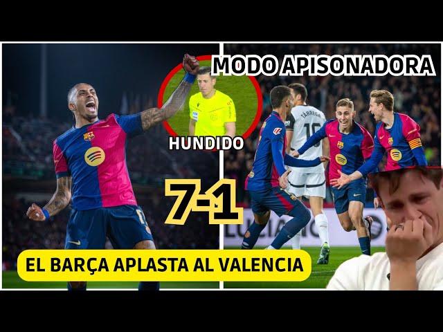  EL BARÇA APLASTA al VALENCIA 7-1! FESTIVAL de GOLES y SOTO GRADO SE HUNDE EN PLENO PARTIDO