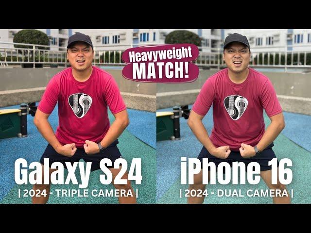 Samsung S24 vs iPhone 16 camera comparison | The Heavyweight Match!