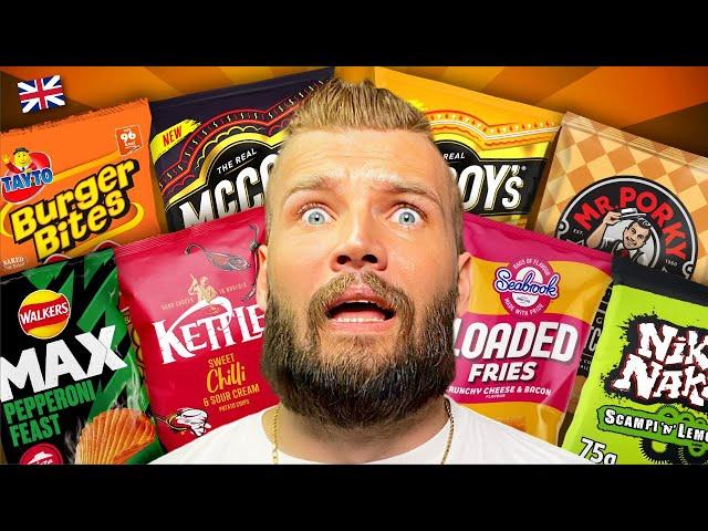 Americans Try WEIRD British Crisps